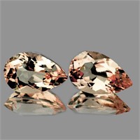 Natural Brilliant Golden Pink Morganite [Flawless-