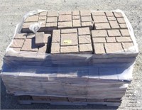 Pallet of paver bricks. Dimensions: 16" x 16"