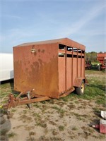 H&S single axle cattle trailer