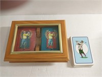 Golfers Playing Cards