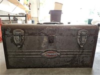 Craftsman metal tool box w/ Assorted hardware