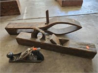 Wood planer. Set of 2 planer and a 3rd unknown.