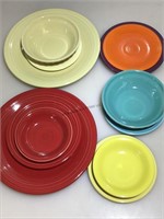 Fiesta-ware Assorted Plates & Bowls