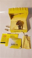 Invicta Model No. 5001 w/ Box & Papers Gold