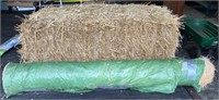 Bail of Straw and Grass Mat