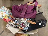 Box lot- Purses, tote bags, duffel bag