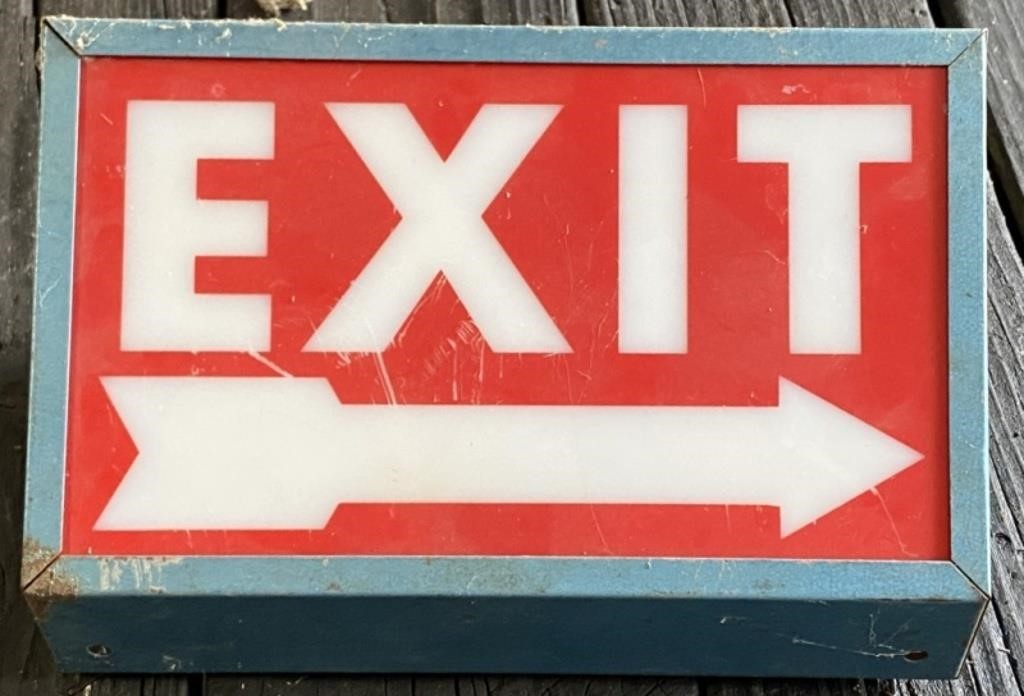 10" Exit Sign