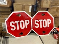 LOT OF 2 STOP SIGNS