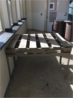 Pallet Table w/metal base, 3 pieces