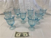 Pretty Fostoria? Goblet Glasses - 8 Total