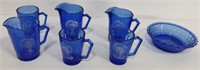 Shirley Temple Blue Clear Dishware