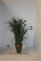 Faux Cattail in Planter