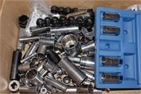 ASSORTMENT OF SK, SNAP-ON, AND CRAFTSMAN SOCKETS