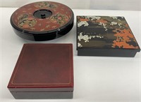 Japanese Lacquer Serving Tray & More
