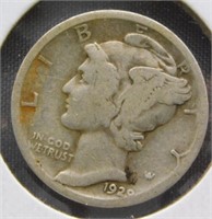 1929-D Mercury Silver Dime.