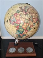 Vintage World Traveler Globe & Barometer