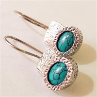 $100 Silver Turquoise Earrings