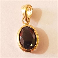 $320 14K  Sapphire(1.1ct) Pendant