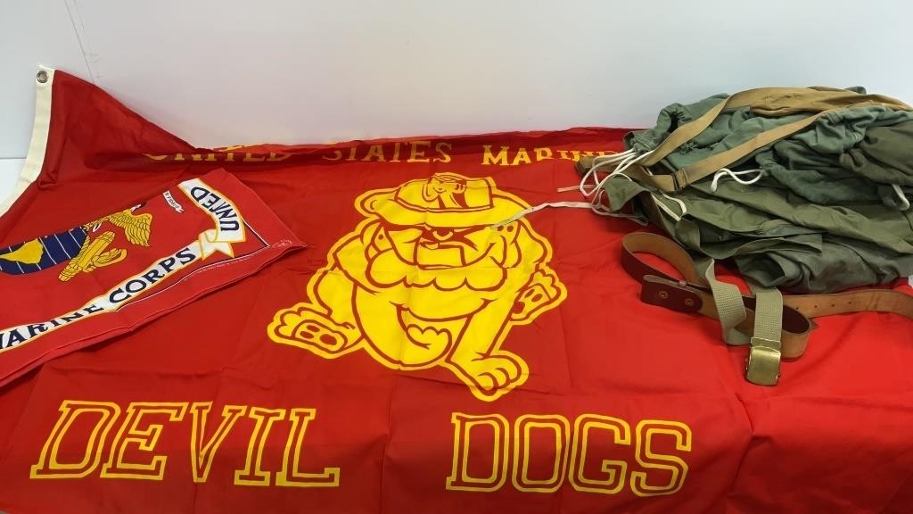 USMC Devil Dogs flag, USMC handkerchief , Misc.