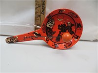 Vintage Halloween Witch on Broom Noise Maker by