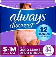 Adult Incontinence Underwear, S/M, 84 Count