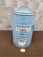 Antique Igloo metal water can