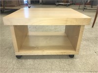 Printer table with shelf on wheels. Approx. 24” x