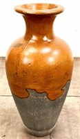 Large Terra Cotta Floor Vase / Pot Made In Mexico