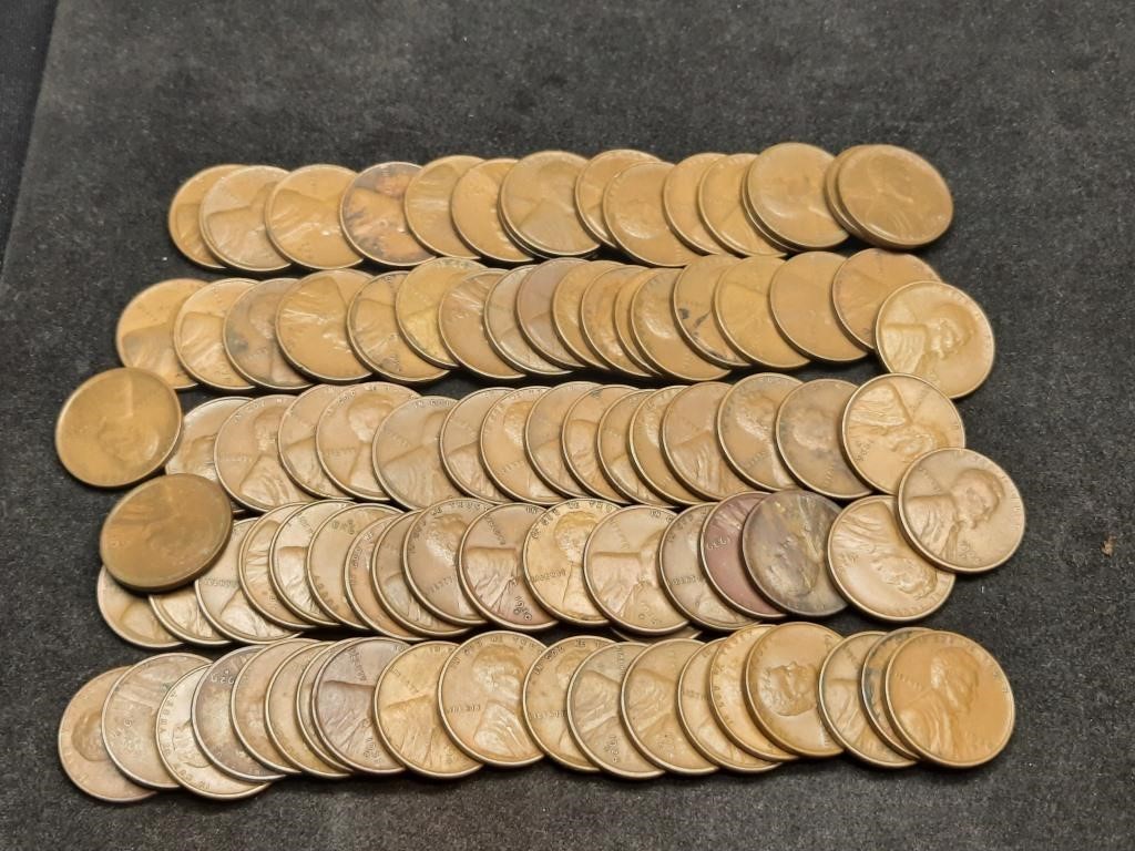 Group of  "D" Mint Wheat Pennies