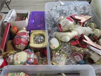 Large assortment of christmas decorations