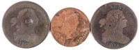 Coin 3 Early Date Type Coins 1/2 Cent +