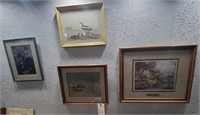 4 framed prints HC Christy Eisenhower Vanderbilt