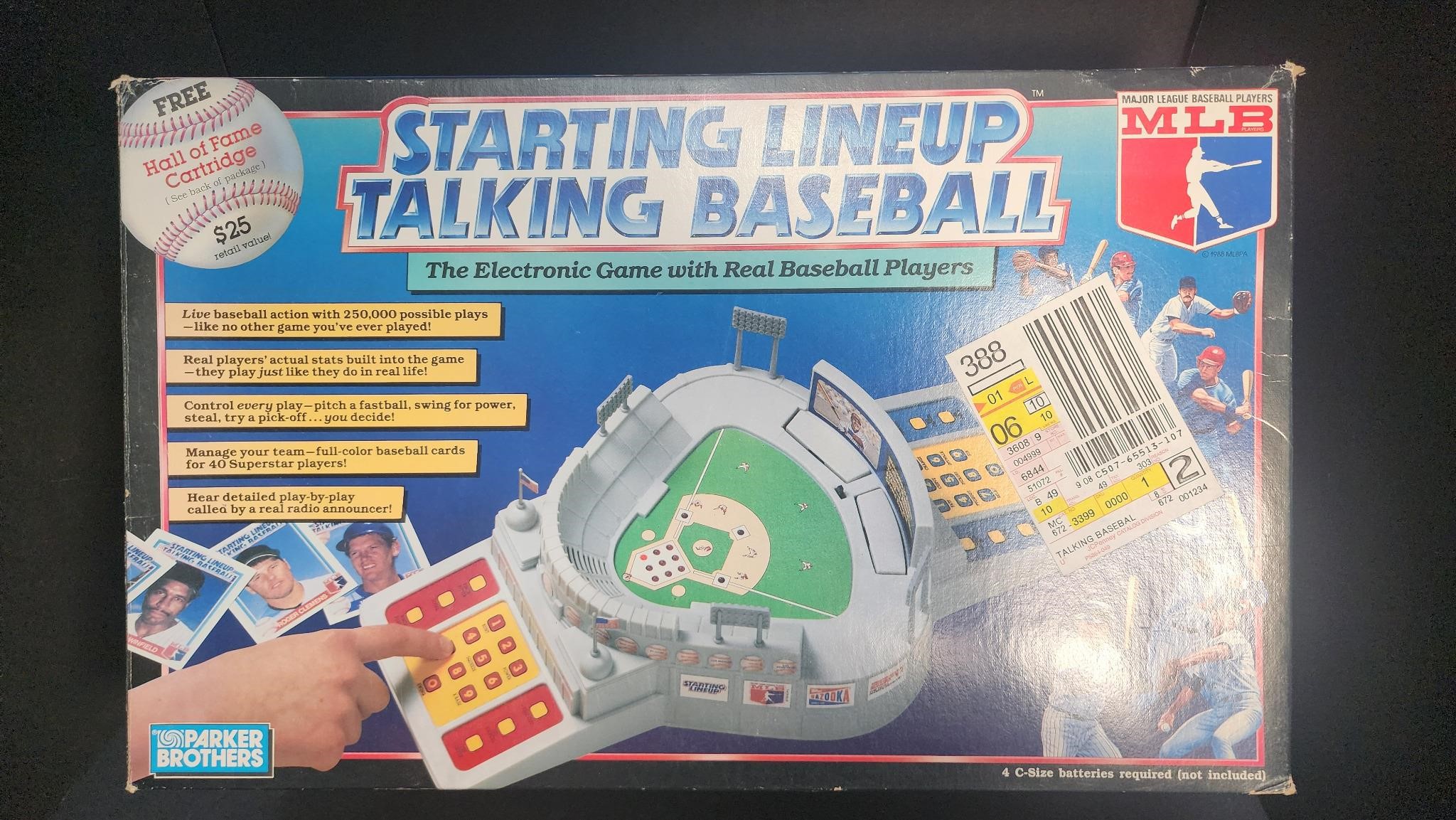 Starting Lineup Talking Baseball NIB