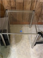 Metal & Glass Side Table