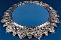 Victorian .925 Fine Sterling Silver Framed Mirror
