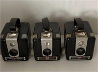 3 Brownie Hawkeye cameras