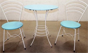 Vintage Cafe Bistro Table & Chair Set / Retro