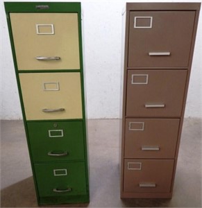 (2) Metal File Cabinets / Storage