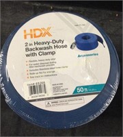 HDX 2in Heavy Duty Backwash Hose with Clamp