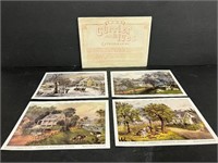 Vintage Currier & Ives lithographs