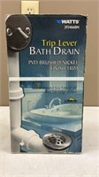 ( New / Boxed ) WATTS Trip Lever Bath drain PVD