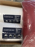 HAMPTON BAY DEEP SEAT PILLOWS AND COVER RET. $110