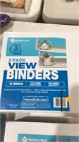 3 inch binders 2 pc lot