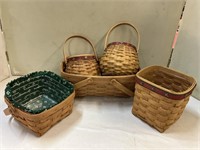 5 Longaberger baskets