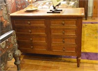 Small mahogany eight drawer chest