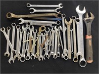 Group of Mixed Wrenches