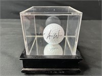 Aaron Wise Autographed Golfball