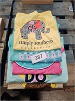 5ct asst simply southern shirts asst size