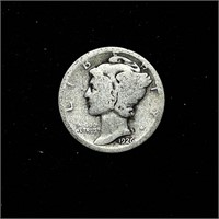 1926-D 90% SILVER MERCURY DIME