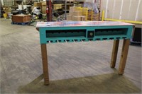 Red, White, Blue Bar Table 60'' x 17'' x 44''